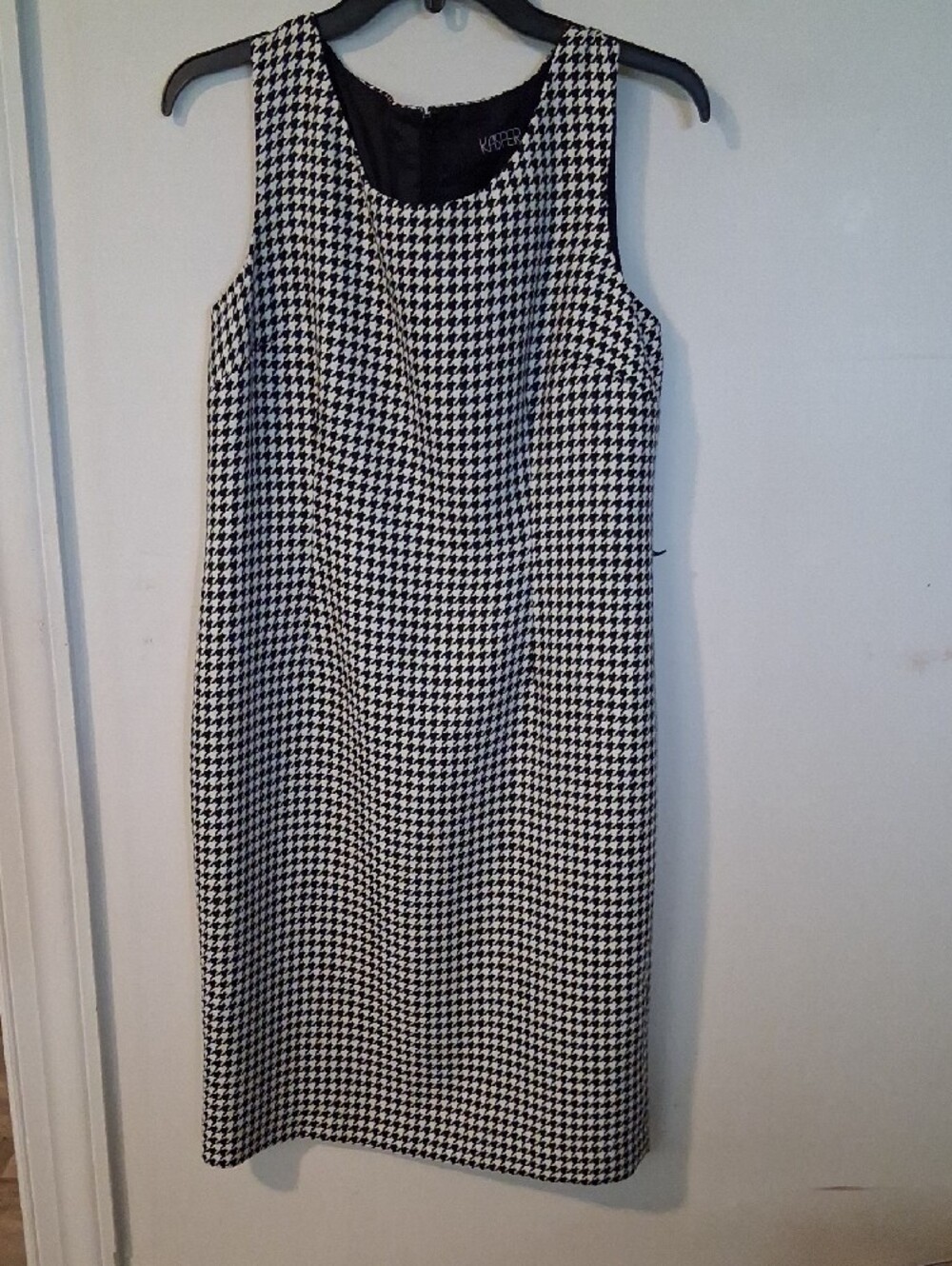 Kasper Black and White Houndstooth Blazer and Dress - Picture 3 of 16